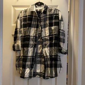 Black and white flannel